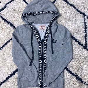 True religion zip up hoodie